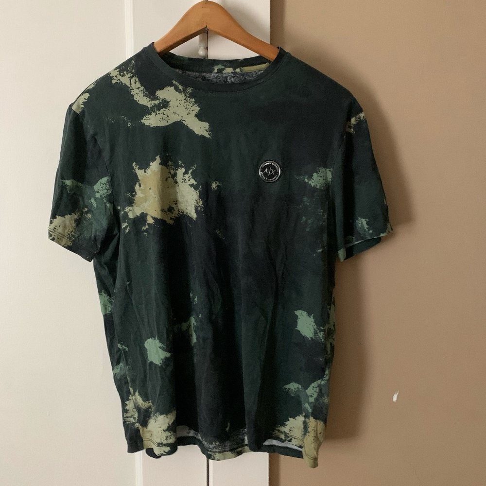 ARMANI EXCHANGE CAMO PRINT TEE | see description